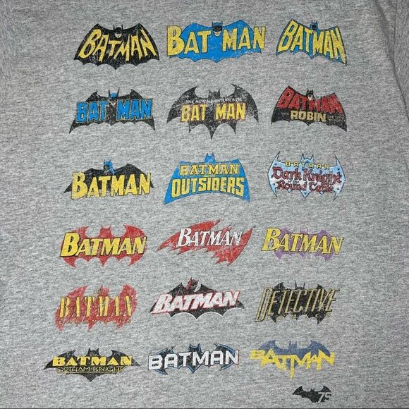 Sz Medium DC Batman Grey T Shirt - Picture 2 of 5